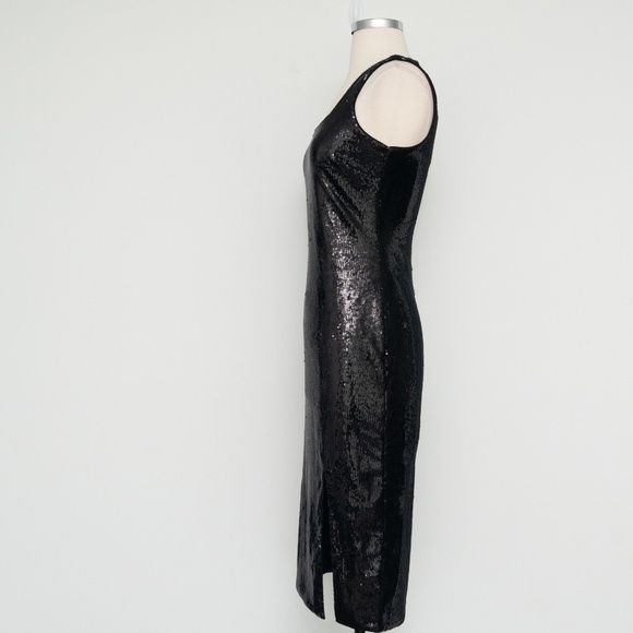 MICHAEL Michael Kors. Solid Sequin Midi Dress. - Picture 6 of 14